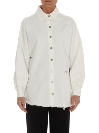 aniye by Back Logo Denim Shirt