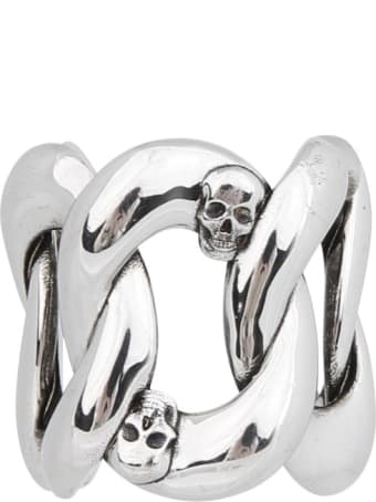Alexander McQueen Chain And Skull Ring