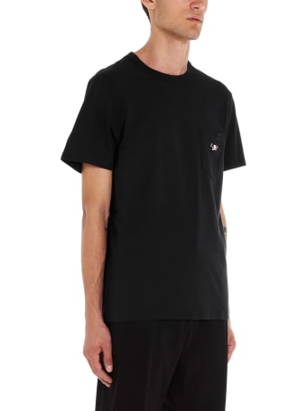 Maison Kitsuné 'tricolor Fox Patch' T-shirt