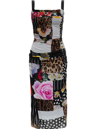 Dolce & Gabbana Multicolor Patchwork Dress