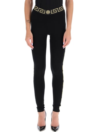 Versace Leggings With Greca Motif