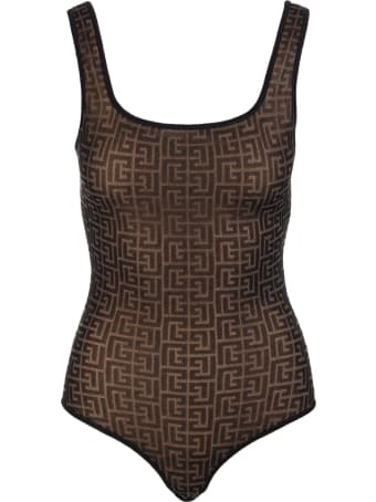 Balmain Bicolor Jacquard Body With Monogram