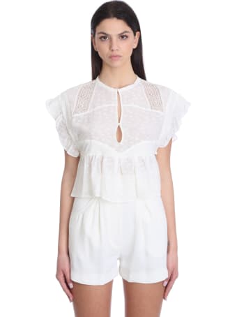 IRO Hos Topwear In Beige Silk