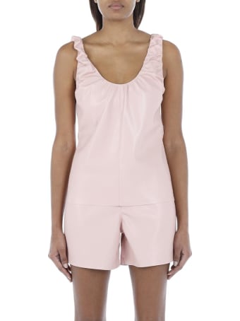 Nanushka Yael Vegan Leather Tank Top