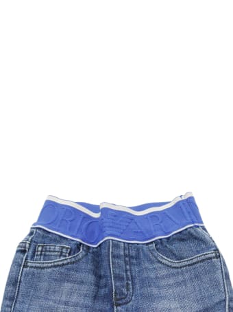 Emporio Armani Denim Jeans Trousers With Elasticated Waist