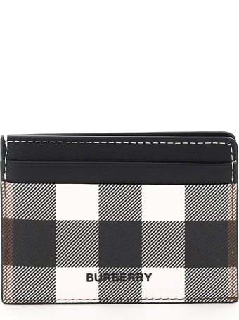 Burberry Kier Tartan E-canvas Card Holder