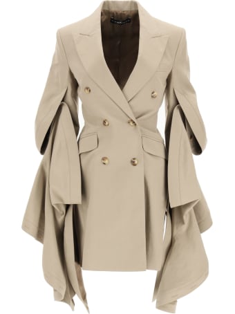 Y/Project Blazer/dress With Gathered Sleeves
