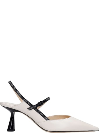 Jimmy Choo Ray 65 Pumps In White Leather