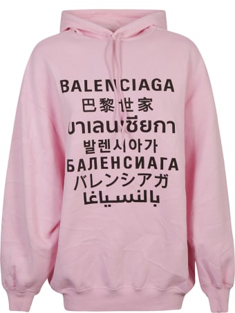 Balenciaga Logo Print Hoodie