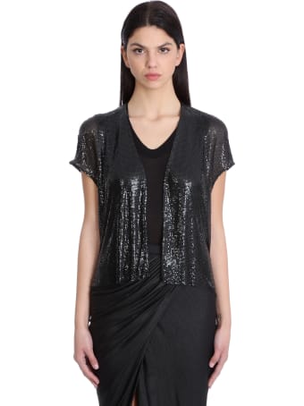 Rick Owens Lilies Vest In Black Synthetic Fibers