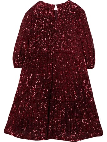 Piccola Ludo Juliane Burgundy Dress