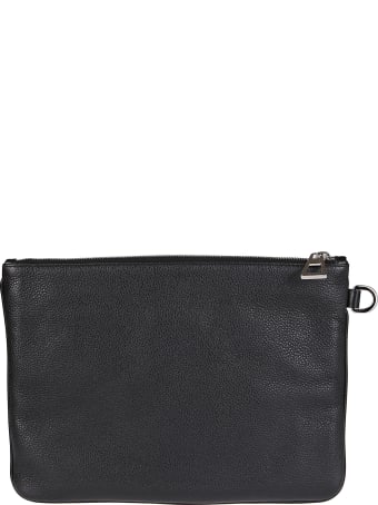 Jimmy Choo Black Leather Pouch