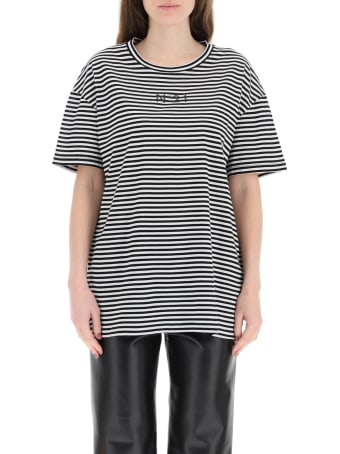 N.21 Striped T-shirt With Logo Pocket