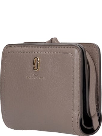 Marc Jacobs Wallet In Taupe Leather