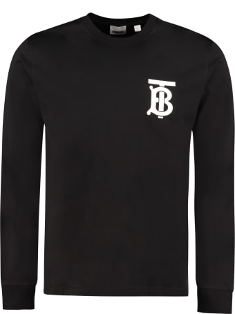 Burberry Long Sleeve Cotton T-shirt