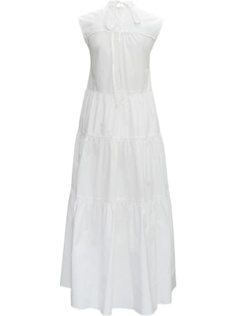 Patou Maxi White Cotton Dress