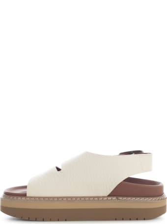 Sofie d'Hoore Platform Leather Sandal W/ankle Strap