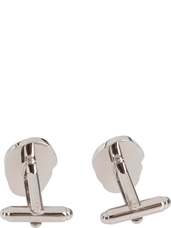 Alexander McQueen Silver-tone Metal Skull Cufflinks