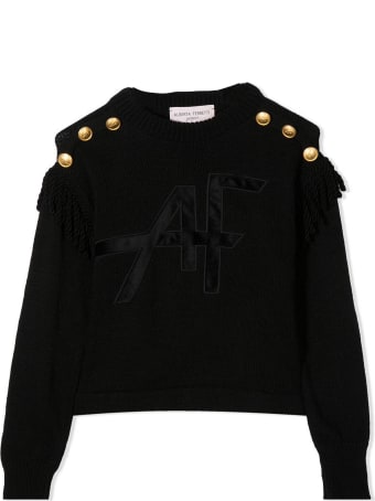 Alberta Ferretti Black Alpaca-wool Blend Jumper