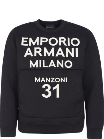 Emporio Armani Logo Printed Sweater