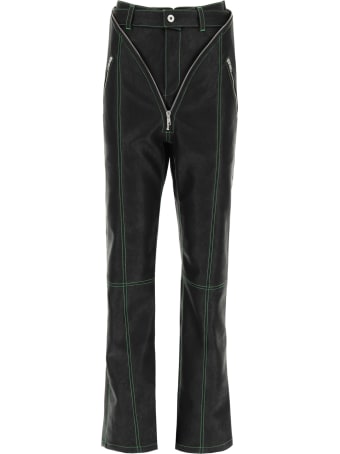 Y/Project V Faux Leather Trousers