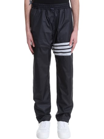 Thom Browne Pants In Blue Nylon