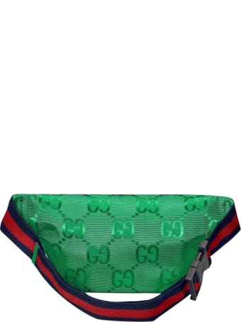 Gucci Marsupio Verde Con Trama Logata