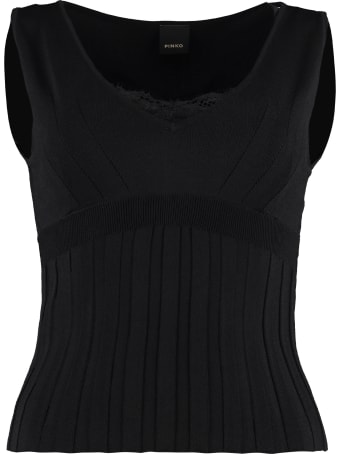 Pinko Bunkai Ribbed Knit Top