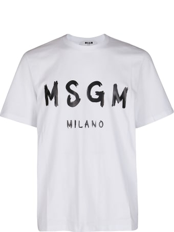 MSGM White Cotton T-shirt