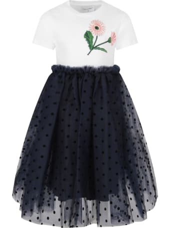 Oscar de la Renta Bicolor Dress For Girl
