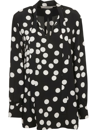 Valentino Polka Dot V-neck Top