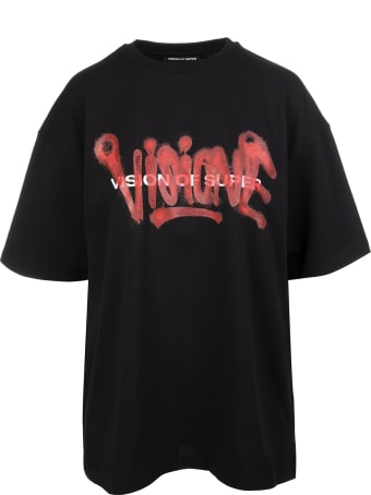 Vision of Super Black And Red "visione" Man T-shirt