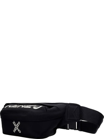 Kenzo Waist Bag In Black Nylon