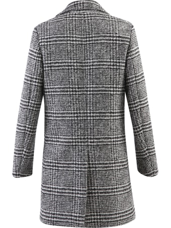 doppiaa Check Motif Coat
