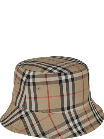 Burberry Heavy Cotton Check 2 Panel Bucket Hat