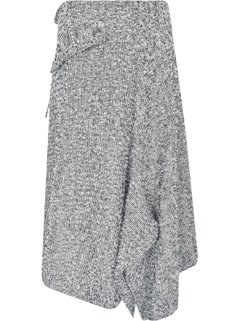 Y's Check Gathered Skirt