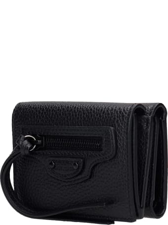 Balenciaga Neo Classic Wallet In Black Leather
