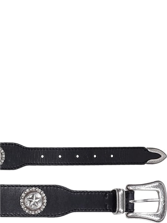 Kate Cate Belts In Black Leather