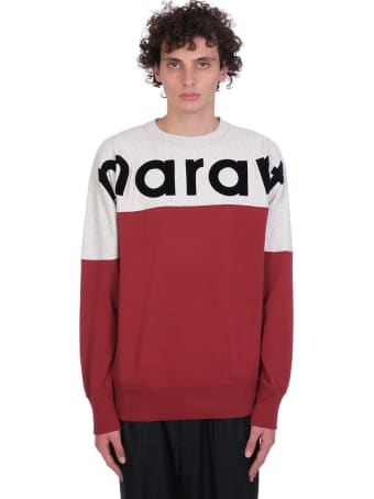 Isabel Marant Howley Sweatshirt In Bordeaux Cotton