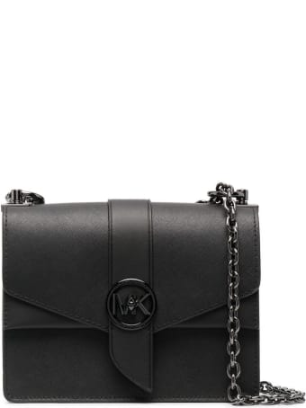 MICHAEL Michael Kors Greenwich Crossbody Bag In Black Saffiano Leather
