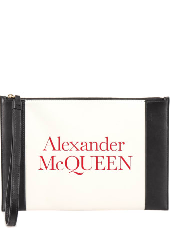 Alexander McQueen Debossed Logo Signature Clutch