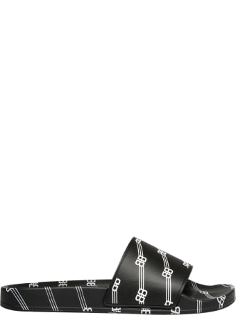 Balenciaga Diagonal Logo Slider Sandal