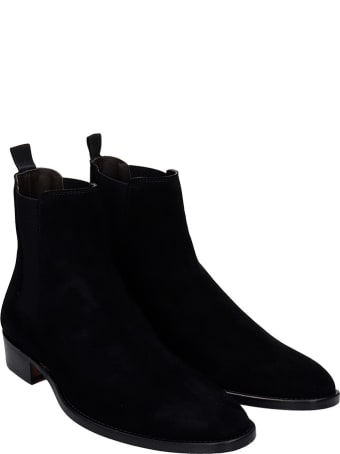 Marc Ellis Ankle Boots In Black Suede