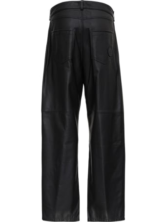 Trussardi 80s Black Kansas Leather Pants