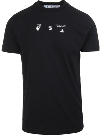 Off-White Man Bolt Arrow Black T-shirt
