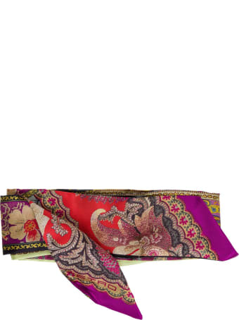 Etro Paislleyina Multicolor Silk Scarf