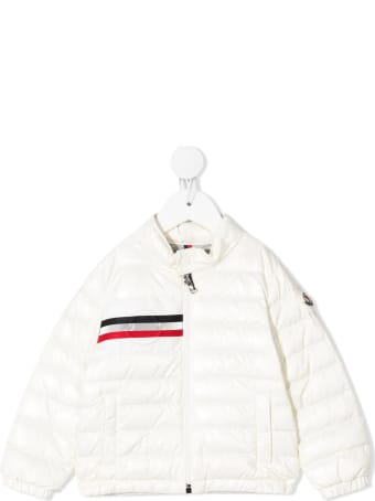 Moncler White Alipos Newborn Down Jacket
