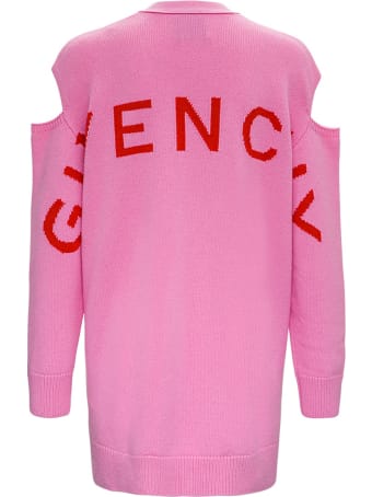 Givenchy Oversize Wool Cardigan With Logo
