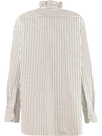 Plan C Striped Cotton Shirt