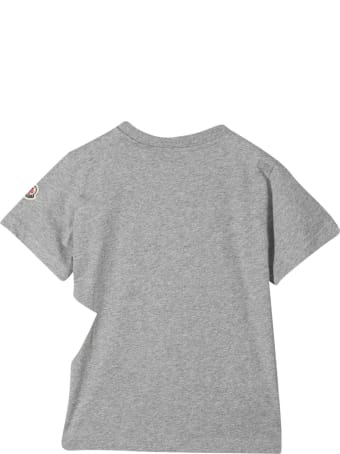 Moncler Grey T-shirt With White Print